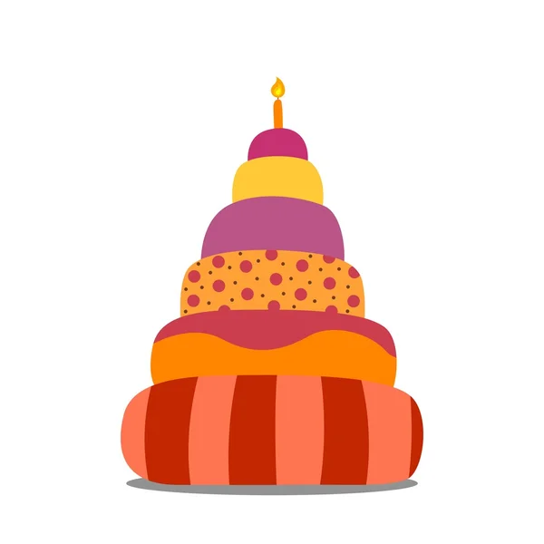 Birthday Cake — Stock Vector