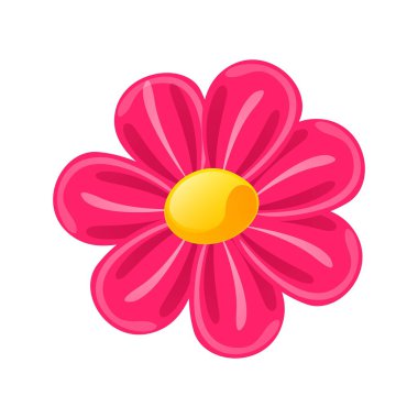 vektör Pembe çiçek