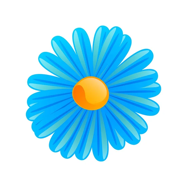 Vetor flor azul — Vetor de Stock