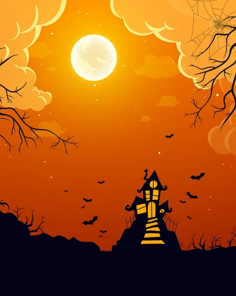 Vector halloween fundo — Vetor de Stock