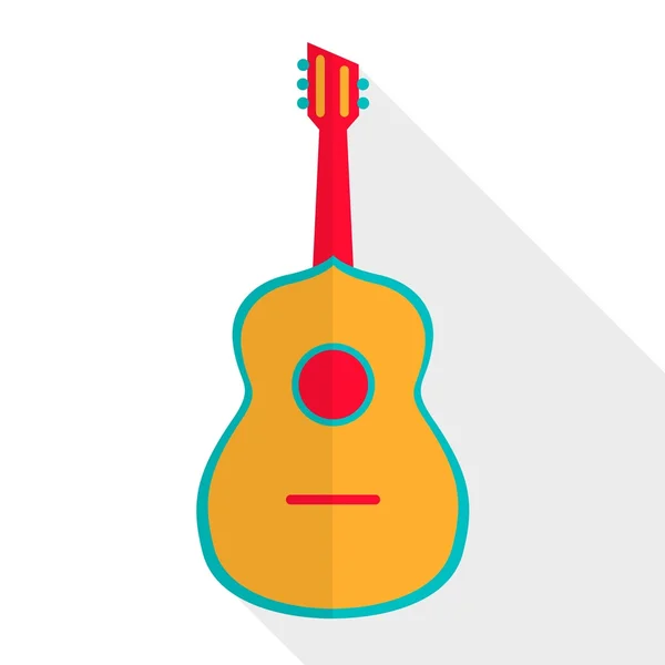 Vektorakustisk gitar – stockvektor