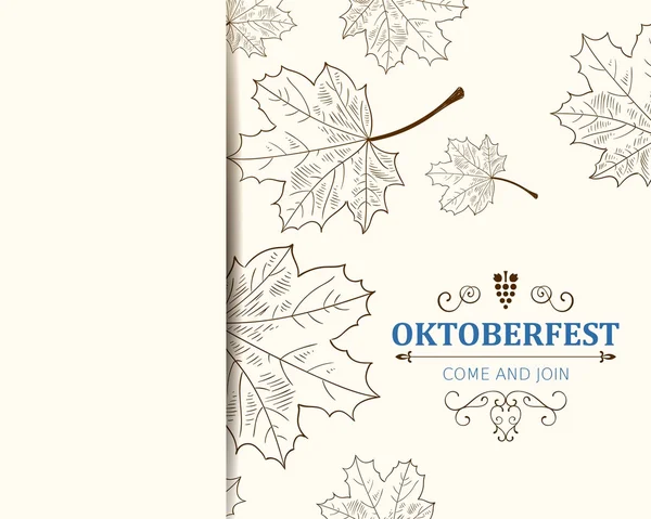 Vector Oktoberfest achtergrond — Stockvector