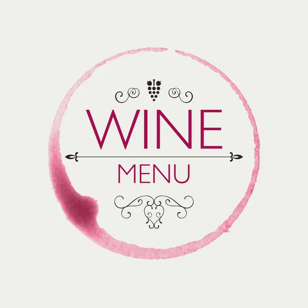 Plantilla de diseño de vino vector — Vector de stock