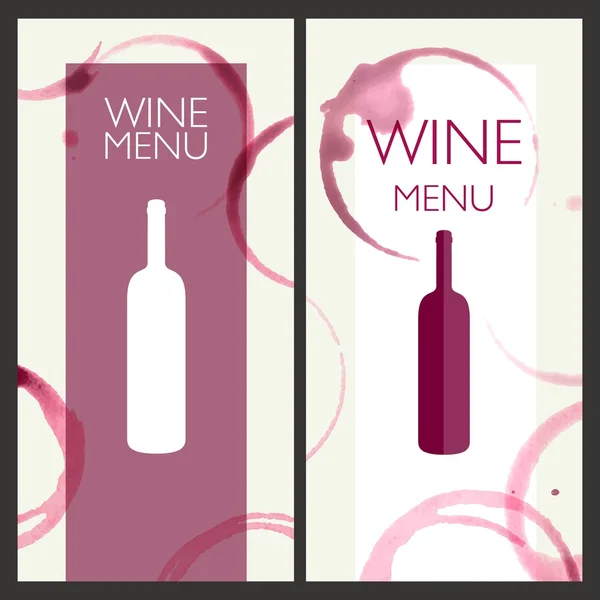Векторні шаблони дизайну вина — стоковий вектор