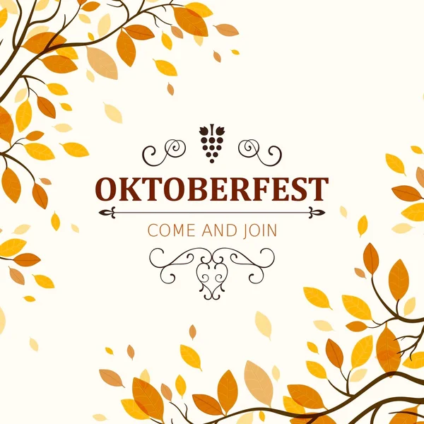 Vector Oktoberfest Background — Stock Vector