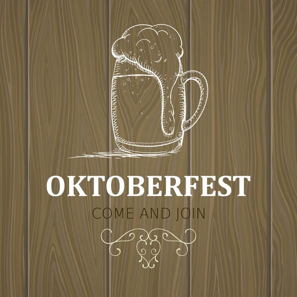 Vettore Oktoberfest sfondo — Vettoriale Stock