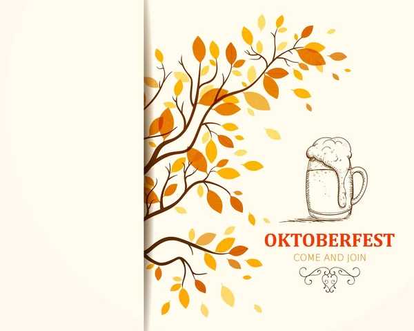 Vettore Oktoberfest sfondo — Vettoriale Stock