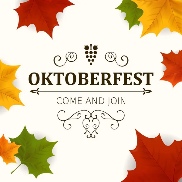 Vettore Oktoberfest sfondo — Vettoriale Stock