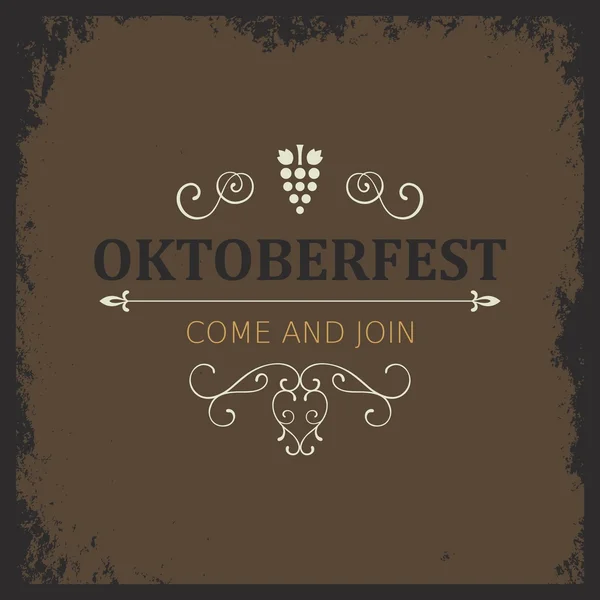 Tło wektor Oktoberfest — Wektor stockowy