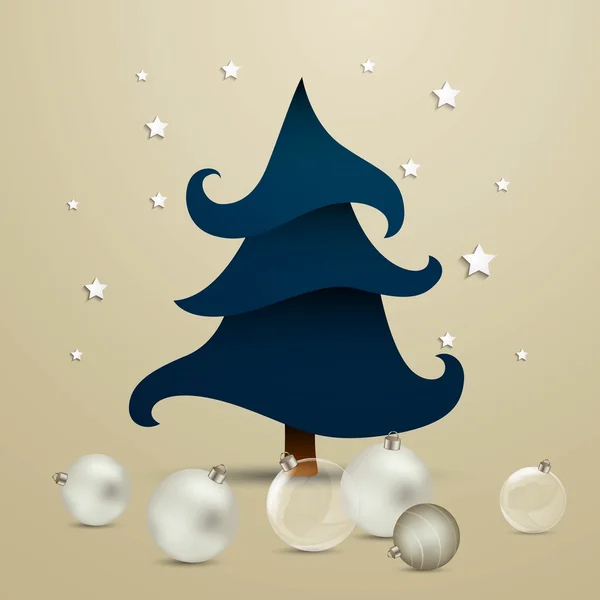 Arbre de Noël vectoriel — Image vectorielle