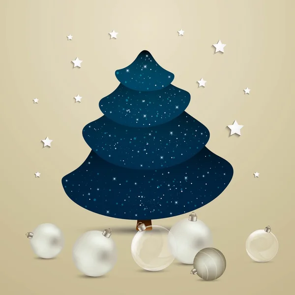 Arbre de Noël vectoriel — Image vectorielle