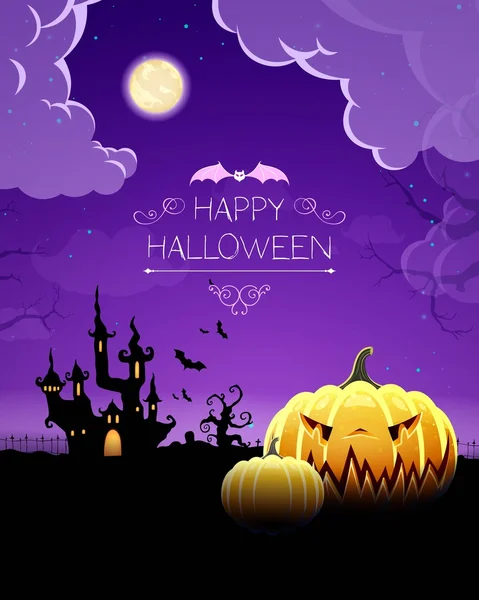 Vector halloween fundo — Vetor de Stock