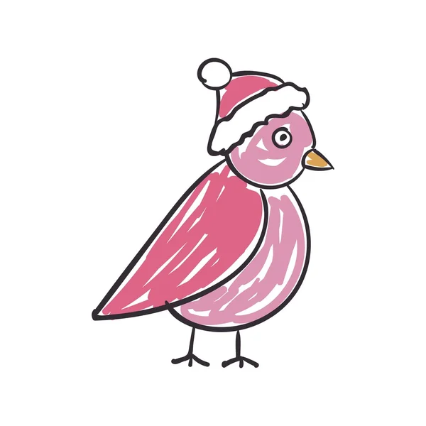 Vektor-Weihnachtsvogel — Stockvektor