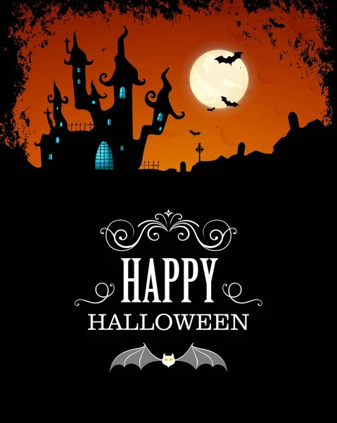 Vector halloween achtergrond — Stockvector