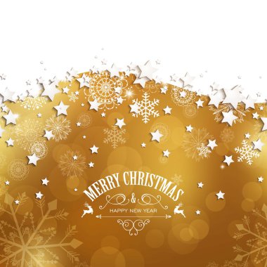 Vektör altın Noel arka plan