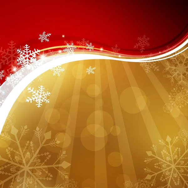 Illustrazione vettoriale di uno sfondo natalizio dorato — Vettoriale Stock