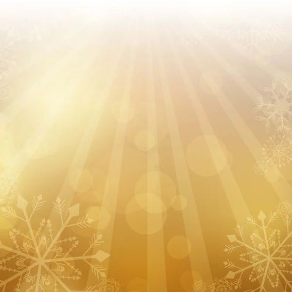 Altın Christmas arka plan vektör çizim — Stok Vektör