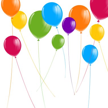 vektör renkli balonlar