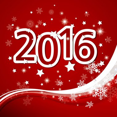 Vektör yeni yıl metin tasarım