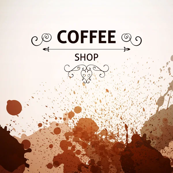 Vetor de fundo café —  Vetores de Stock