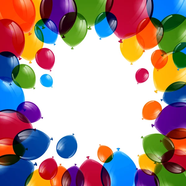 Векторные цветные воздушные шары — стоковый вектор