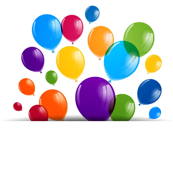 Vector globos de colores — Vector de stock