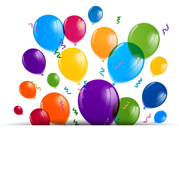 Vector Colorful Balloons — Stock Vector