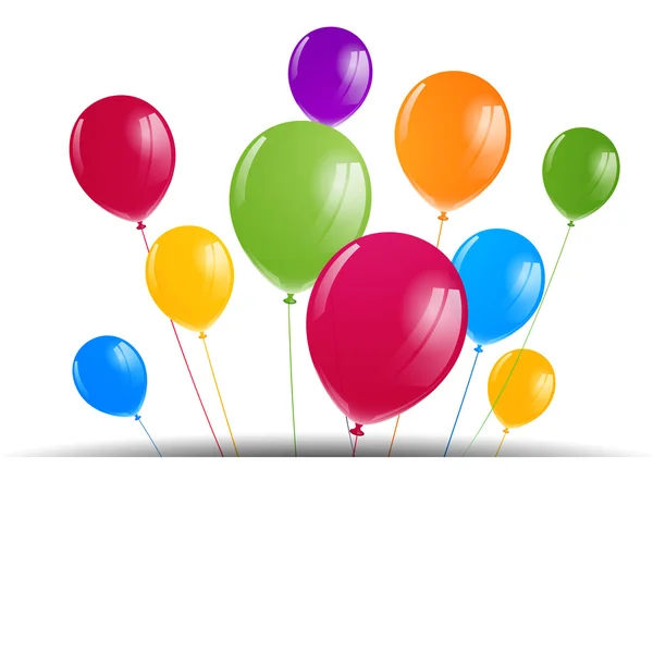 Vector globos de colores — Vector de stock