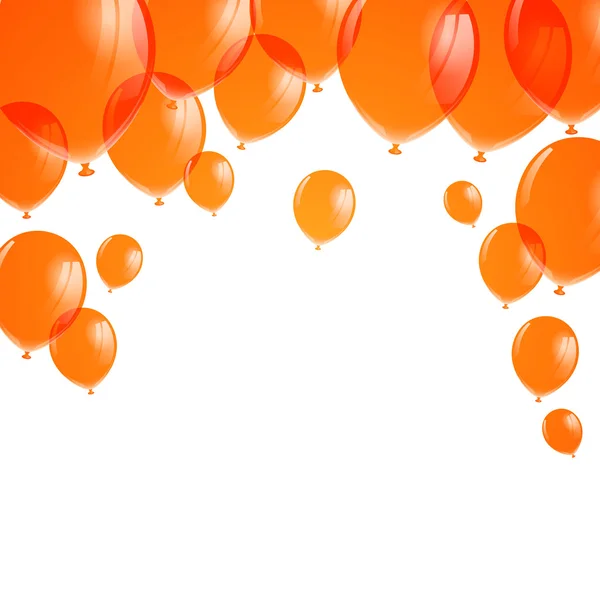 Vector Naranja Globos — Archivo Imágenes Vectoriales