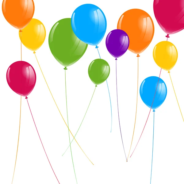 Vector globos de colores — Vector de stock