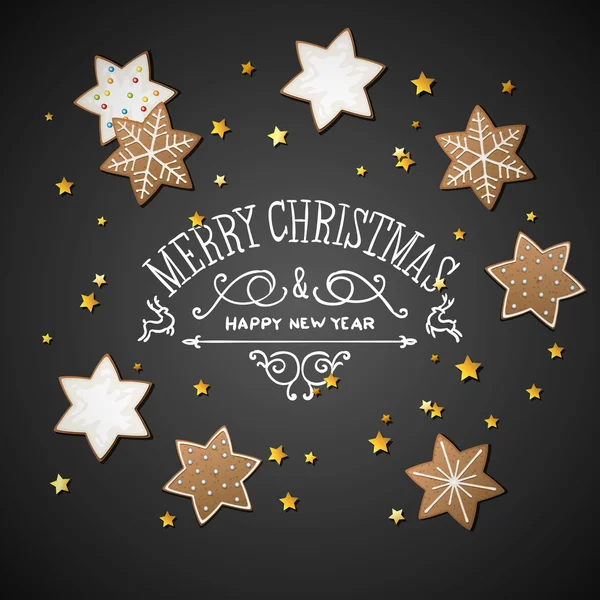 Fondo de navidad vectorial — Vector de stock