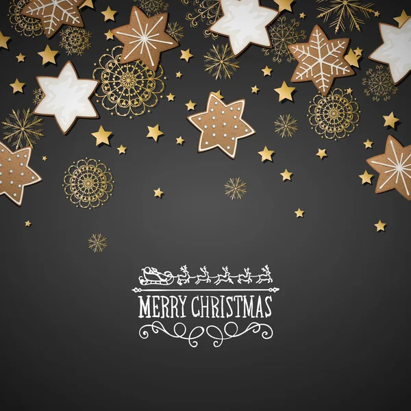 Fondo de navidad vectorial — Vector de stock