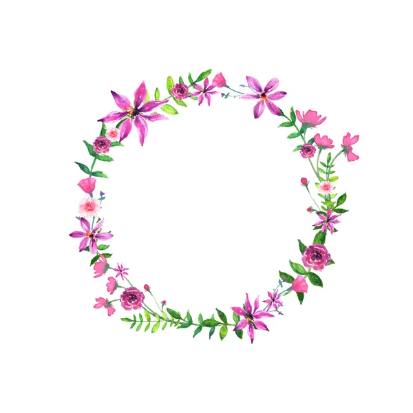 Design de aquarela floral vetorial — Vetor de Stock