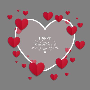 Sevgililer günü kartı vektör