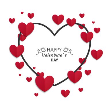 Sevgililer günü kartı vektör