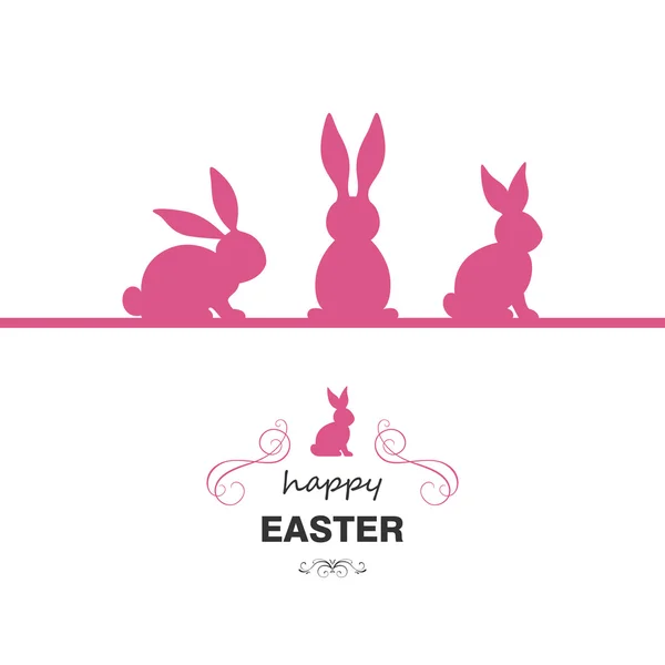 Illustration vectorielle d'une carte de vœux de Pâques colorée et joyeuse — Image vectorielle