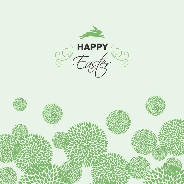 Vector Illustration of a Colorful Happy Easter Greeting Card Design — Stock Vector