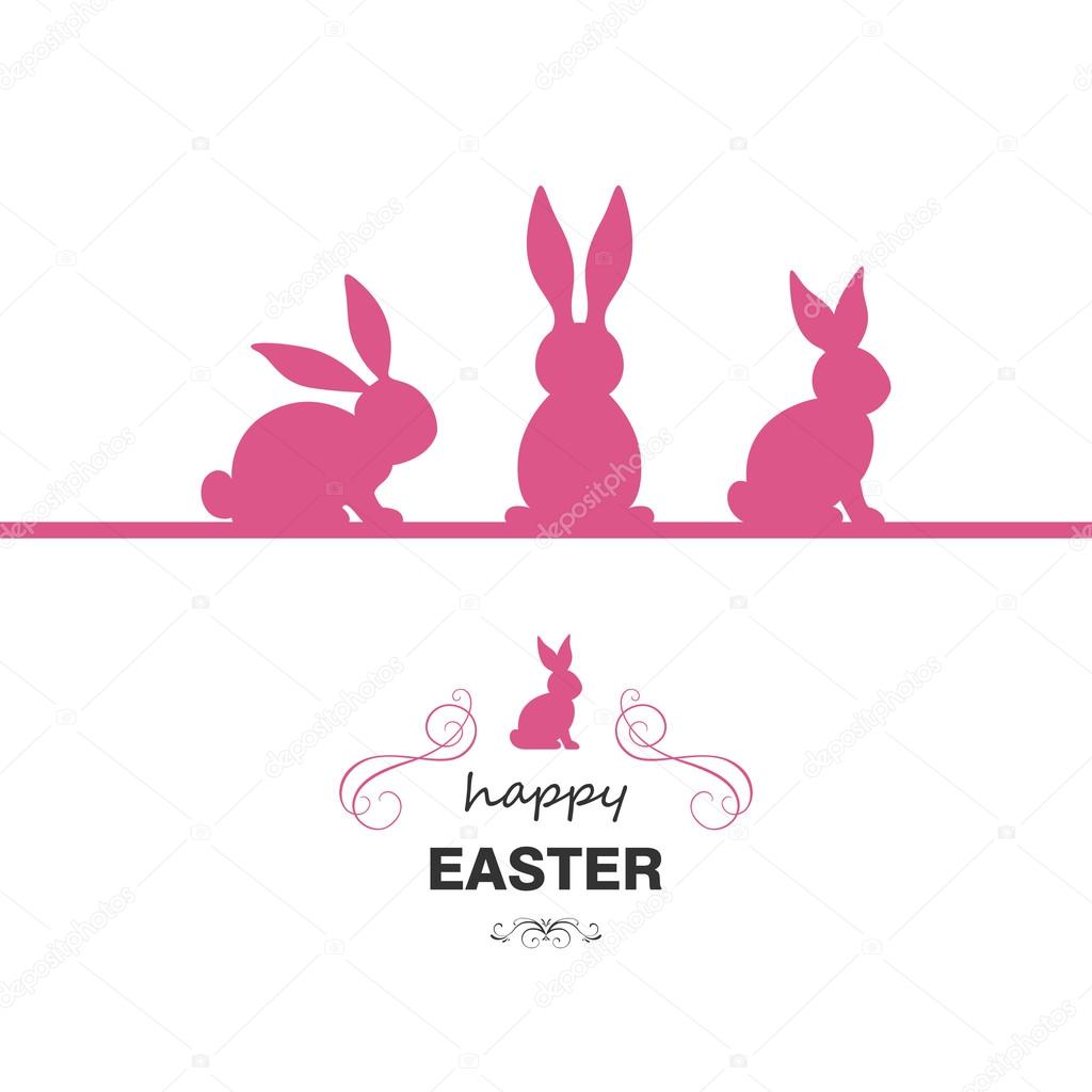 Vector Illustration of a Colorful Happy Easter Greeting Card Design