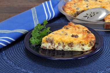 Kaşar peynir ve sığır eti pasta
