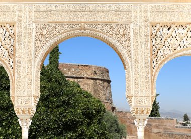 Kemerler İslam (Fas) stil ve Alhambra, Granada, İspanya