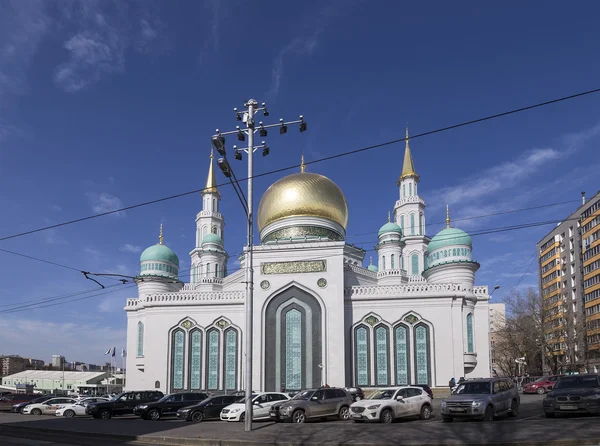 Moszkva katedrális Mosque, Oroszország--a fő mecset Moszkvában, új iránypont — Stock Fotó