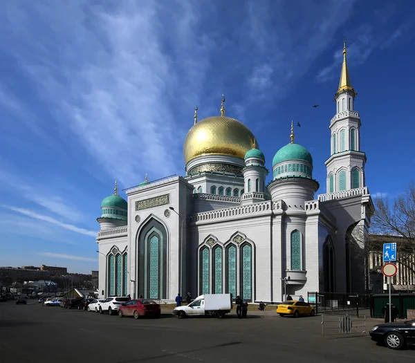 Moskauer kathedrale moschee, russland -- die wichtigste moschee in moskau, neues denkmal — Stockfoto