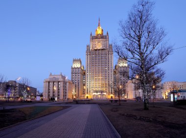 Rusya Federasyonu Dışişleri Bakanlığı, Smolenskaya Meydanı, Moskova, Rusya  