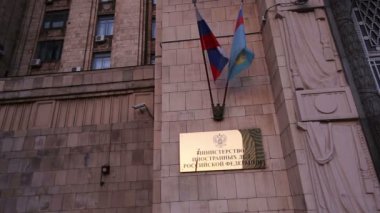 Rusya Federasyonu Dışişleri Bakanlığı, Smolenskaya Meydanı, Moskova, Rusya  