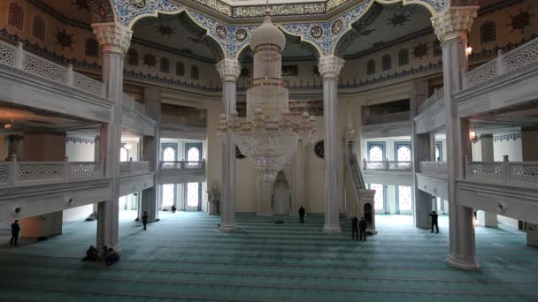 Moscow Cathedral Mosque (interior), Russia -- the main mosque in Moscow — Stock Video