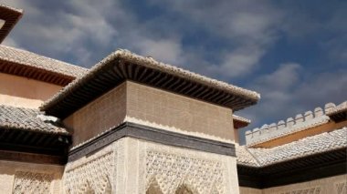 Alhambra palace - Ortaçağ Mağribi Kalesi granada, Endülüs, İspanya 