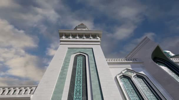 Moskauer kathedrale moschee, russland -- die wichtigste moschee in moskau, neues denkmal — Stockvideo