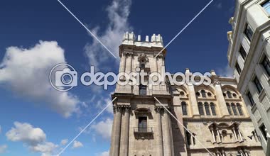 Malaga - katedral Malaga şehir, Andalusia, Güney İspanya Rönesans kilisesidir. 1528 ve 1782 arasında inşa edilmiştir; onun iç Rönesans tarzında da