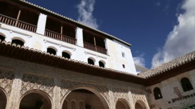 Alhambra palace - Ortaçağ Mağribi Kalesi granada, Endülüs, İspanya 