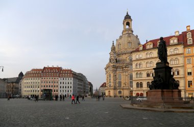 Lutheran Kilisesi Dresden, Almanya Dresden Frauenkirche (kelimenin tam anlamıyla kilise Our Lady) olduğunu